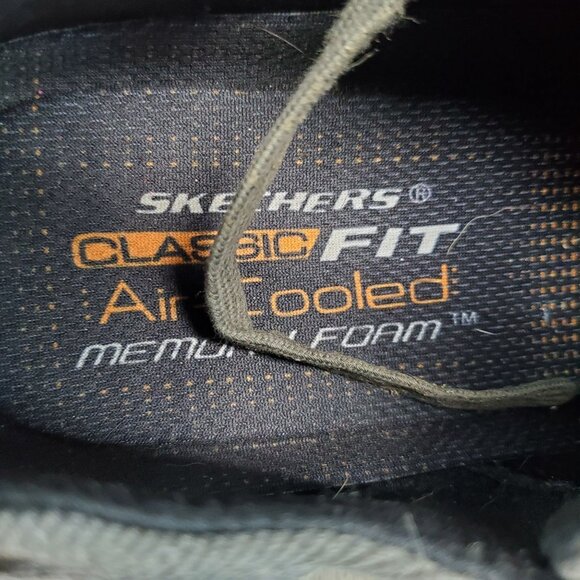 Skechers Shoes Mens Size 13 Gray Canvas Folten Brisor Classic Fit Sneakers - Picture 2 of 10